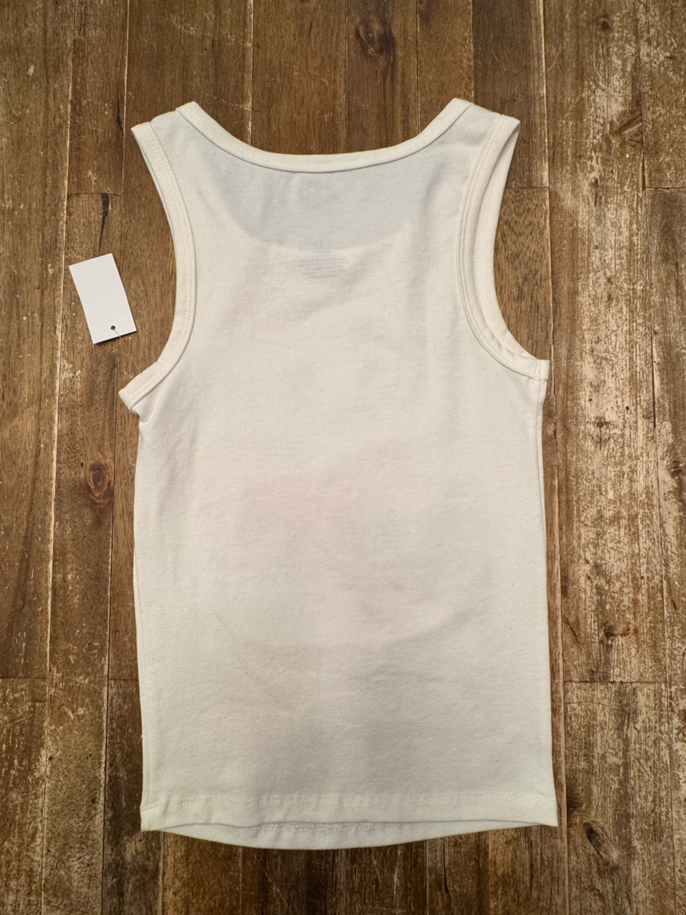Ford Brand Off-White Tank Top with Red Mustang and Light Blue Script Sz XXS - Picture 4 of 4